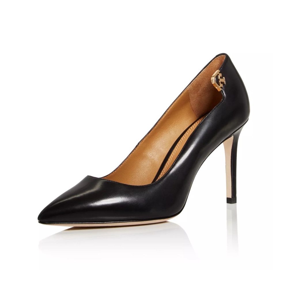 Tory Burch Black Suede Elizabeth High Heels Size 8.5